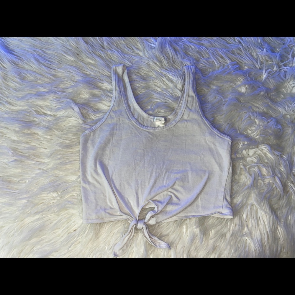White knot tank top